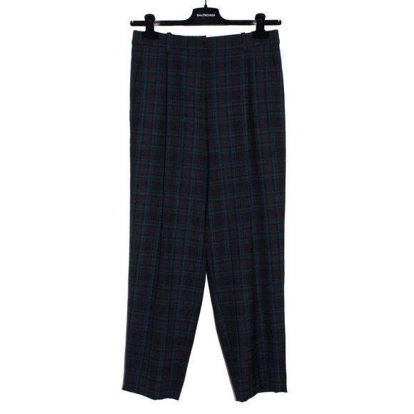J. Crew Bi-Stretch Wool Tapered Pant in Black Watch Tartan - Picture 1 of 16